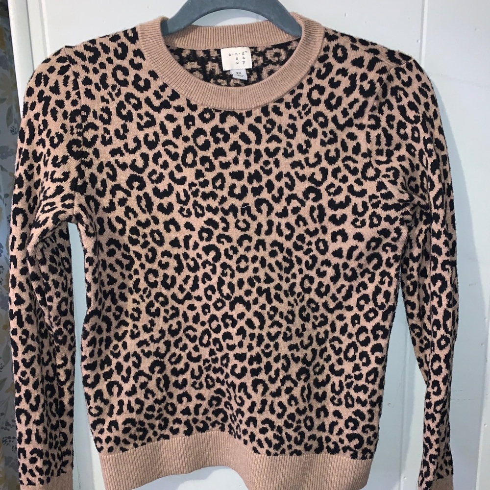 Size XS leopard and zebra sweaters!